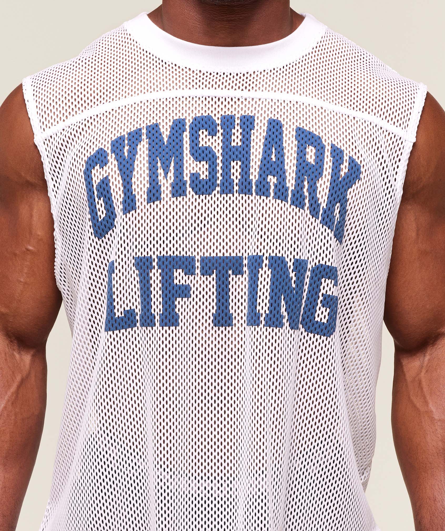 Mesh Oversized Tank White