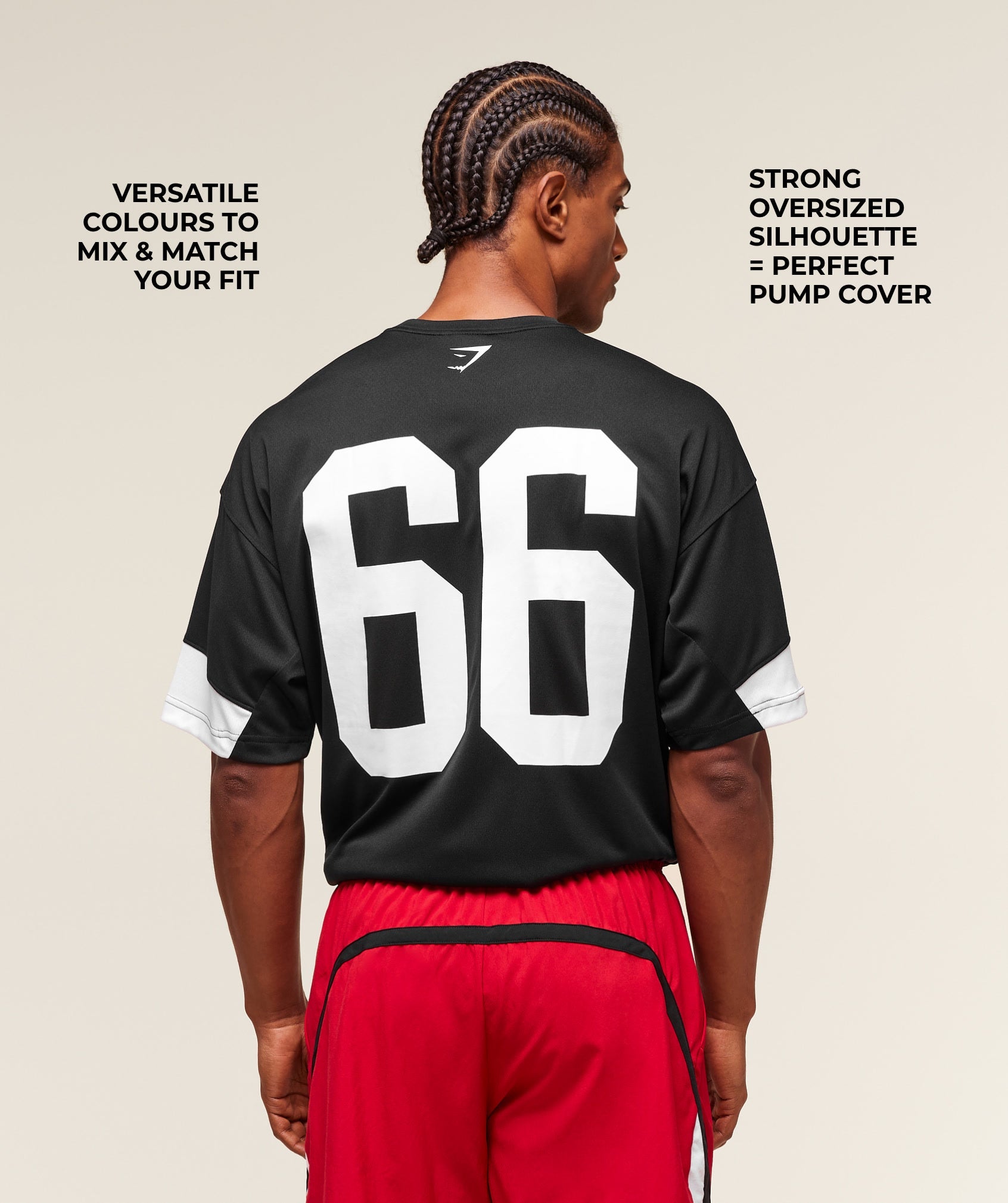 Varsity Oversized T-Shirt Black