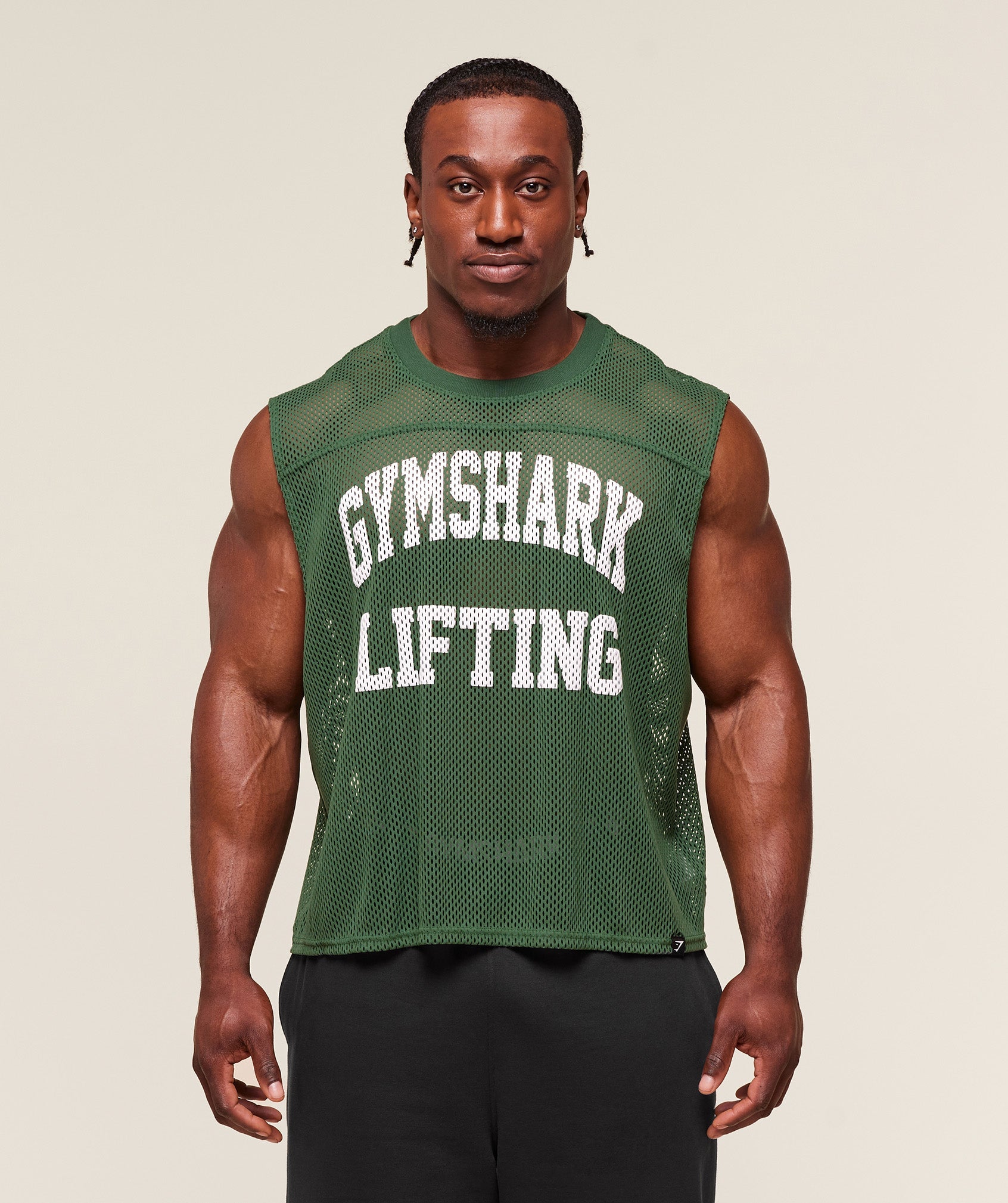 Mesh Oversized Tank Classic Green