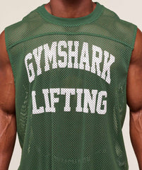 Mesh Oversized Tank Classic Green