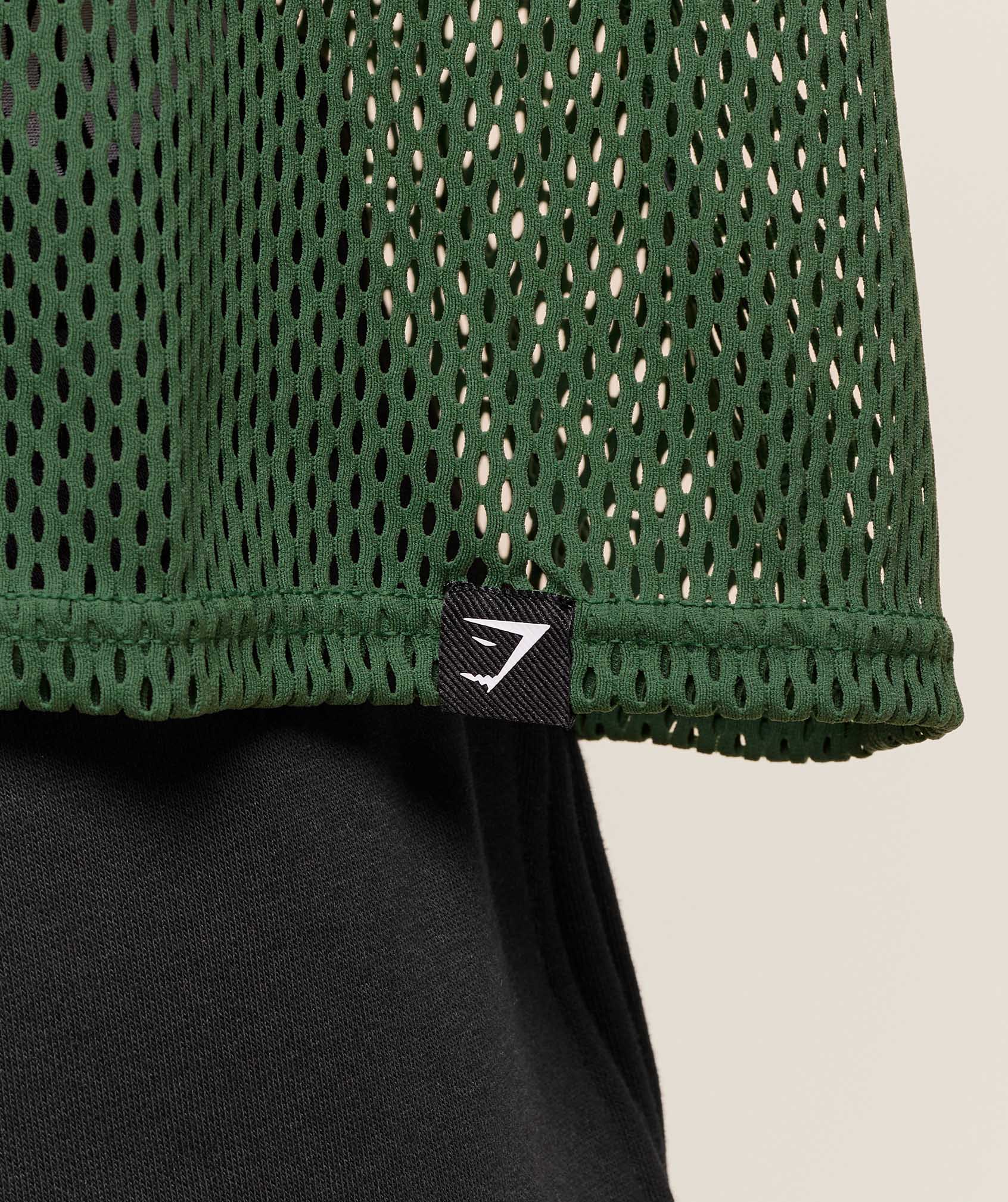 Mesh Oversized Tank Classic Green