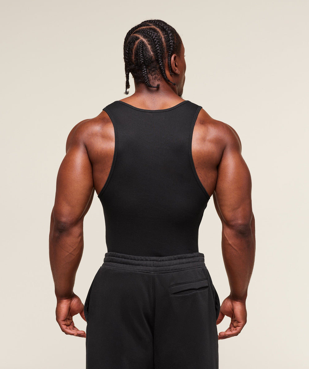 Legacy Ribbed Tank Black