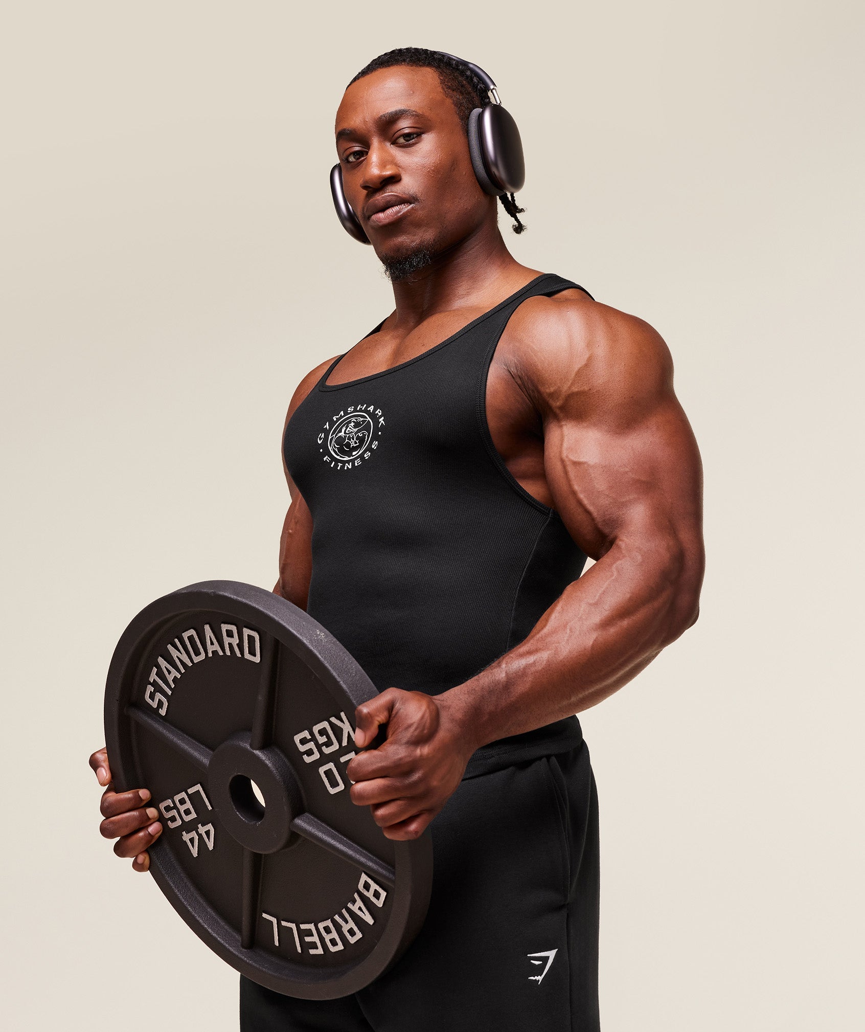 Legacy Ribbed Tank Black