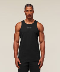 Premium Ribbed Tank Black