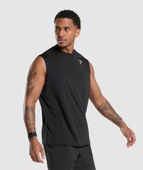 Oversized Performance Tank Black