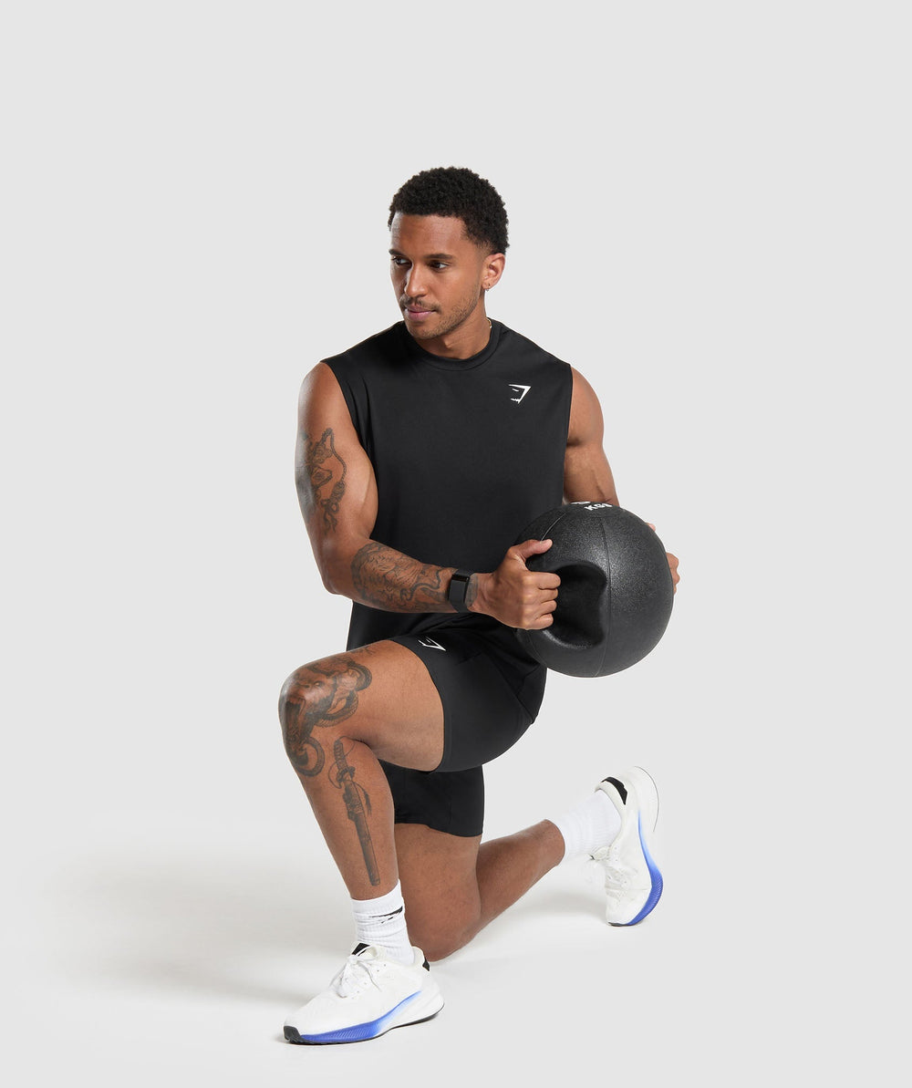 Oversized Performance Tank Black