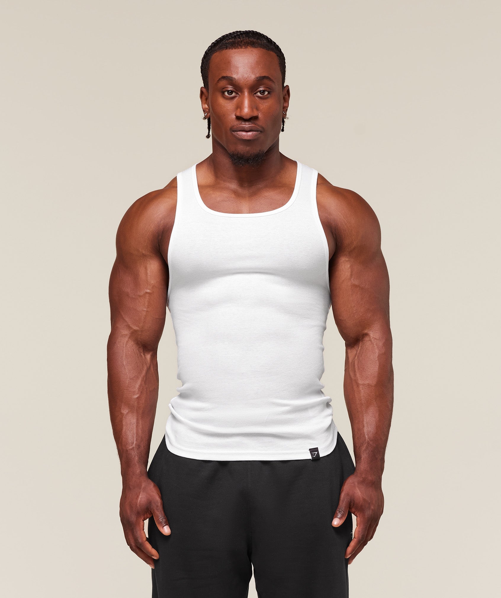 Ribbed Tank 3 Pack White