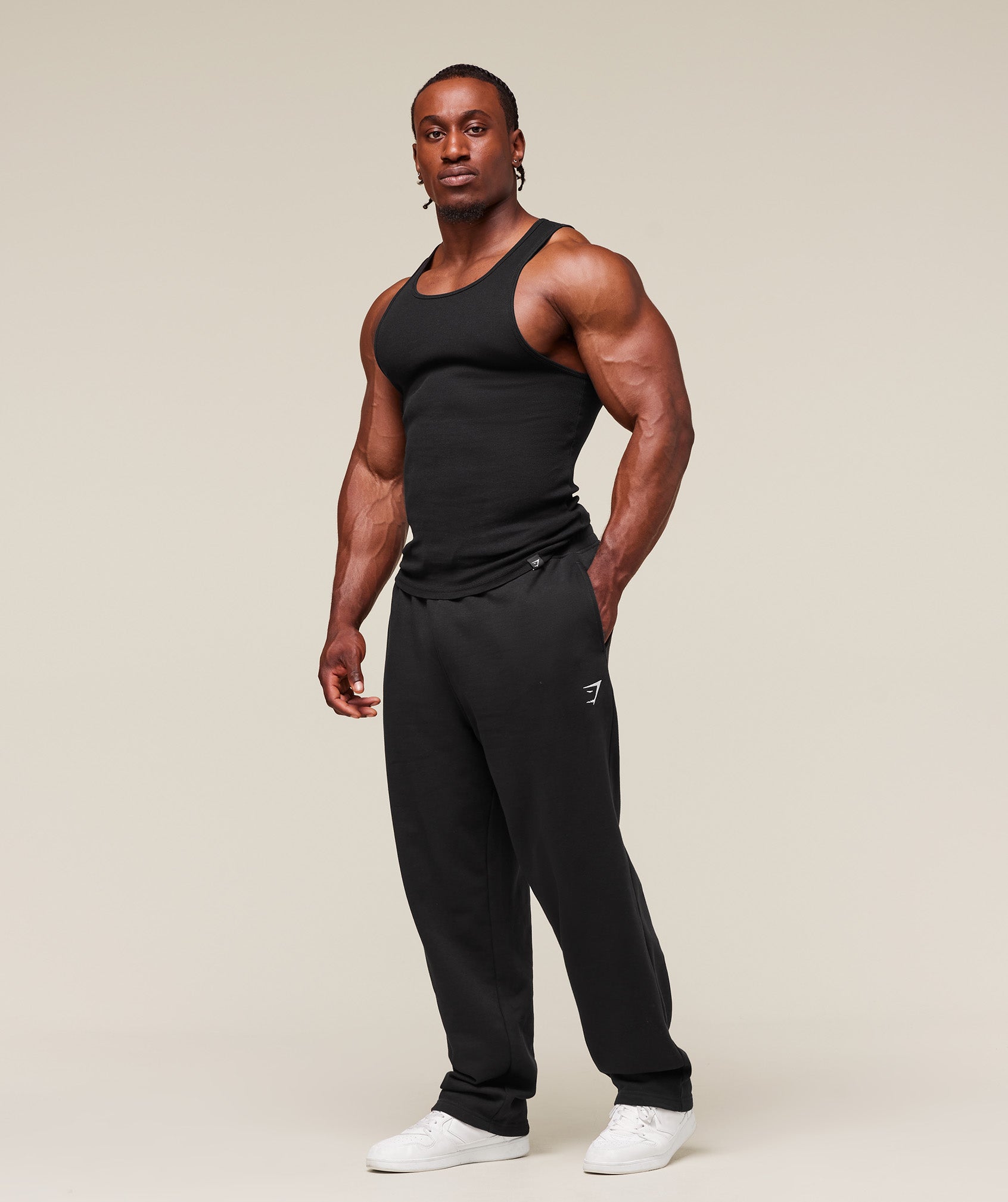 Ribbed Tank 1PK Black