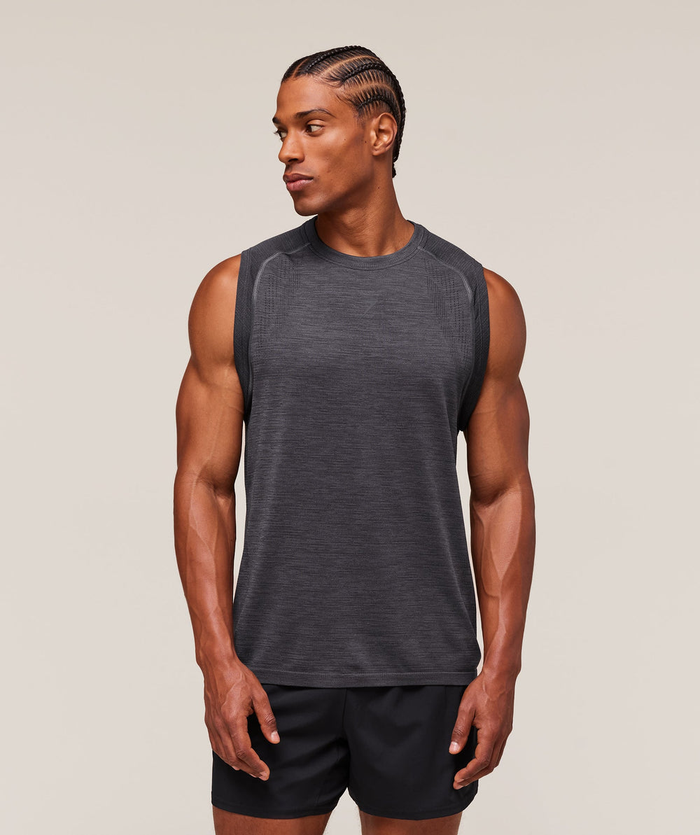 Versatile Seamless Tank Dark Grey/Black