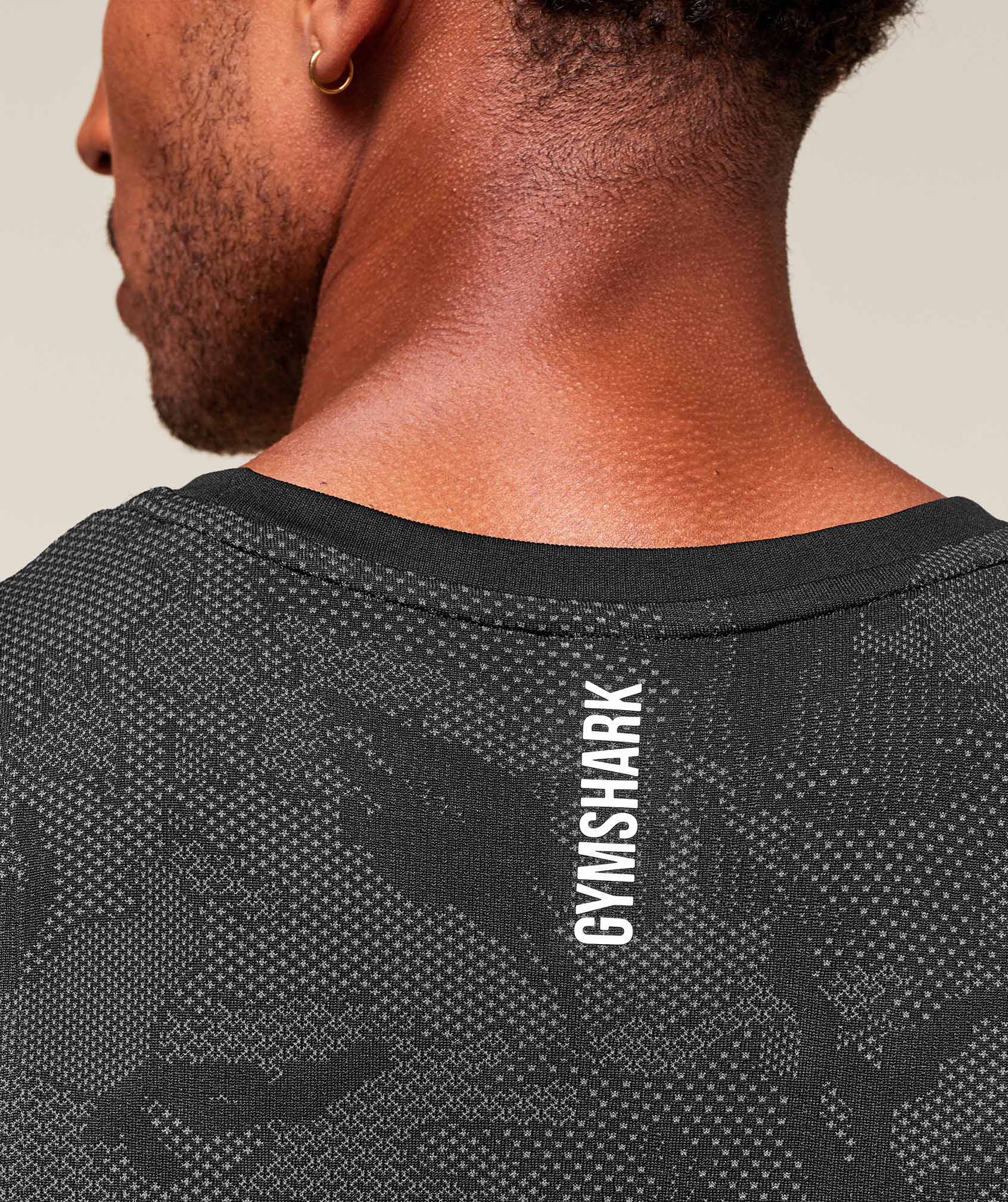 Geo Seamless Tank Black/Charcoal Grey