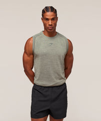 Versatile Seamless Tank Chalk Green/Slate Teal