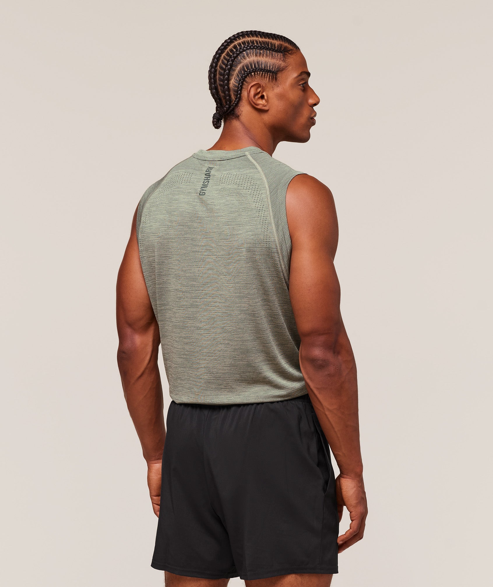 Versatile Seamless Tank Chalk Green/Slate Teal