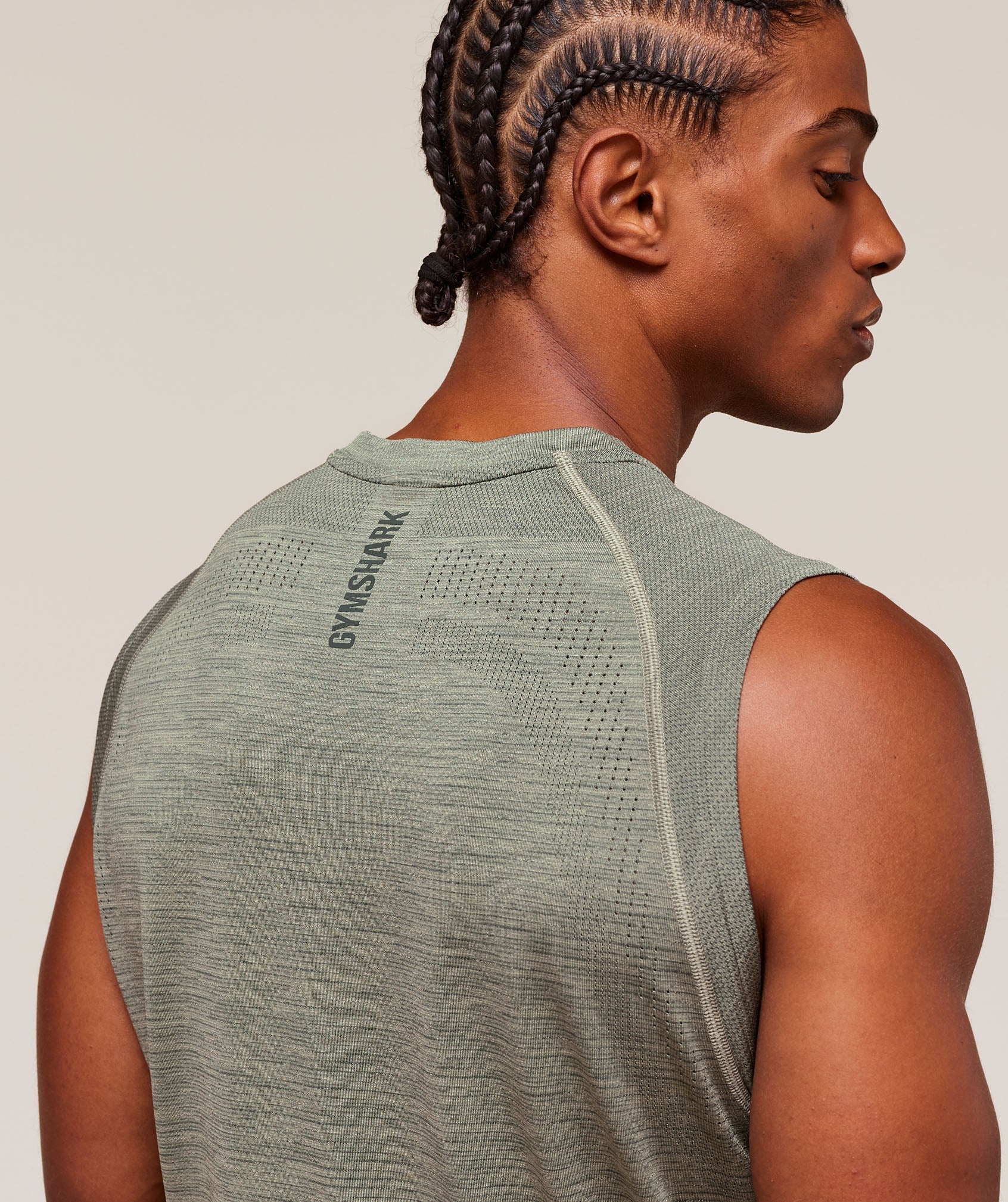 Versatile Seamless Tank Chalk Green/Slate Teal