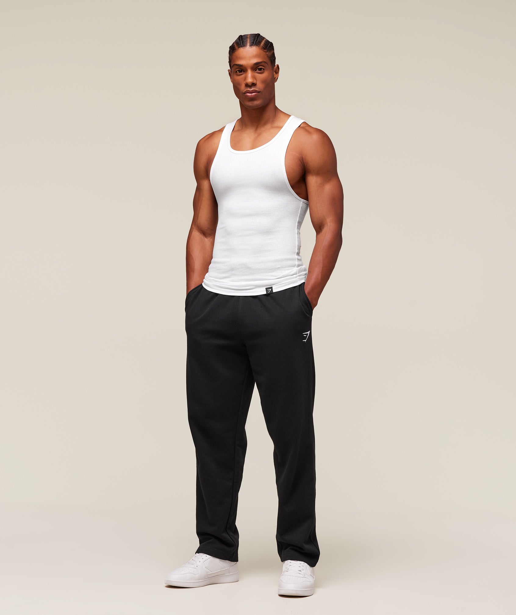 Ribbed Tank 1PK White