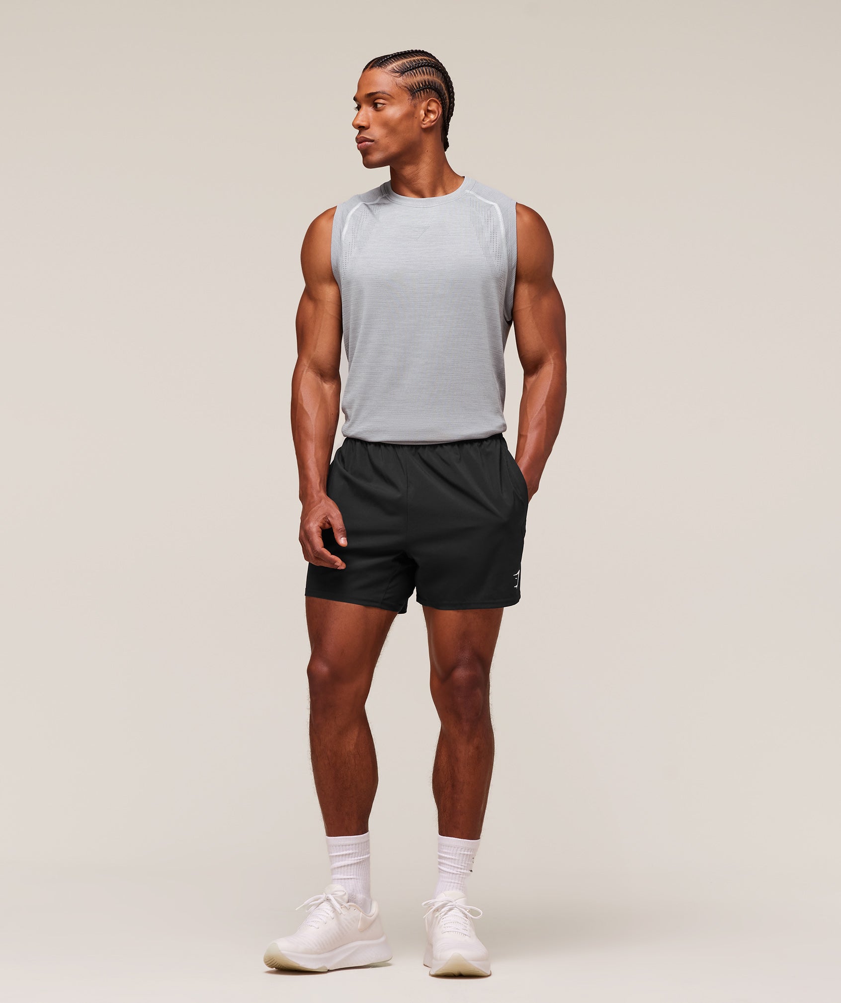 Versatile Seamless Tank Light Grey/Smokey Grey
