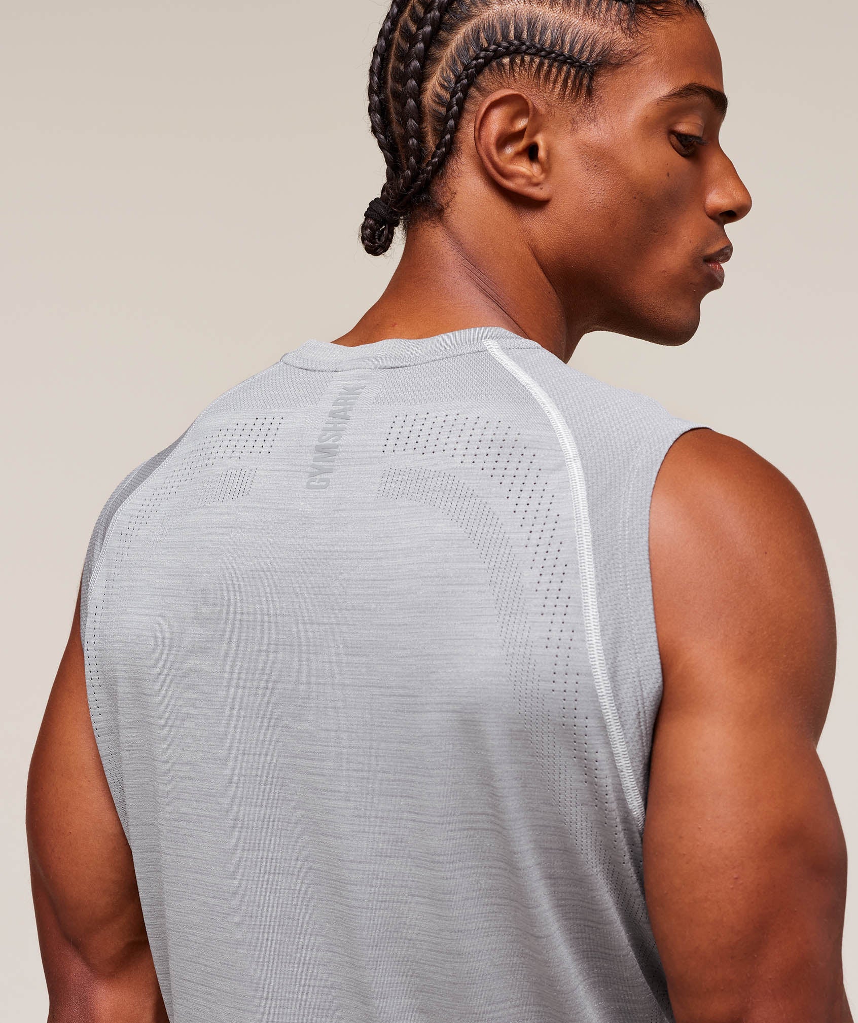 Versatile Seamless Tank Light Grey/Smokey Grey