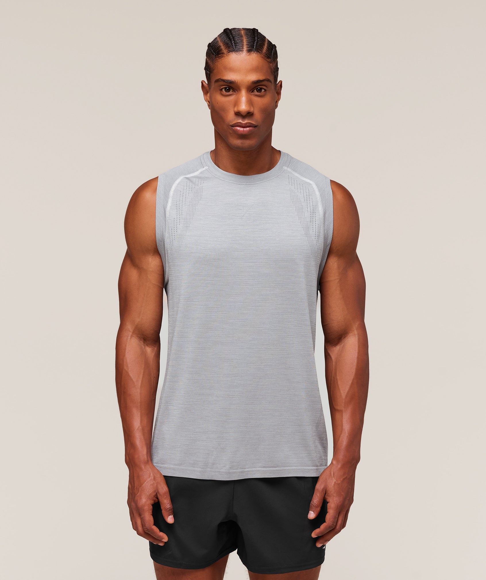 Versatile Seamless Tank Light Grey/Smokey Grey