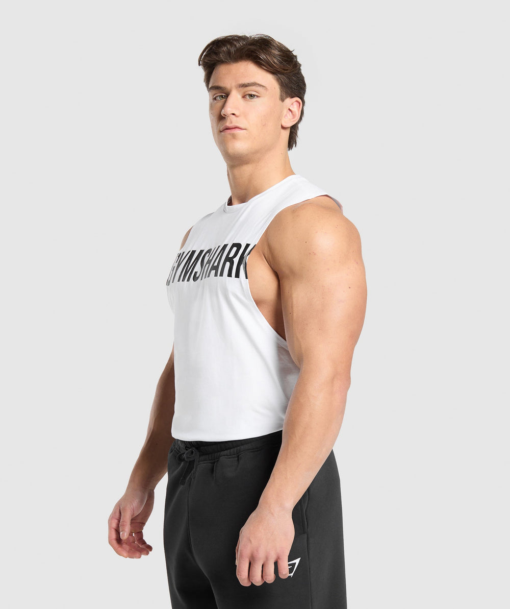 Prime Drop Arm Tank White