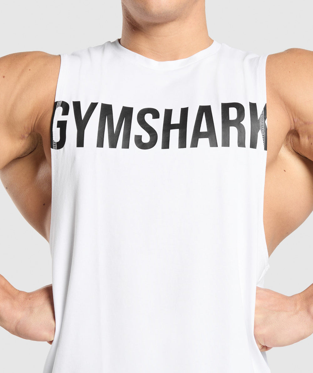 Prime Drop Arm Tank White