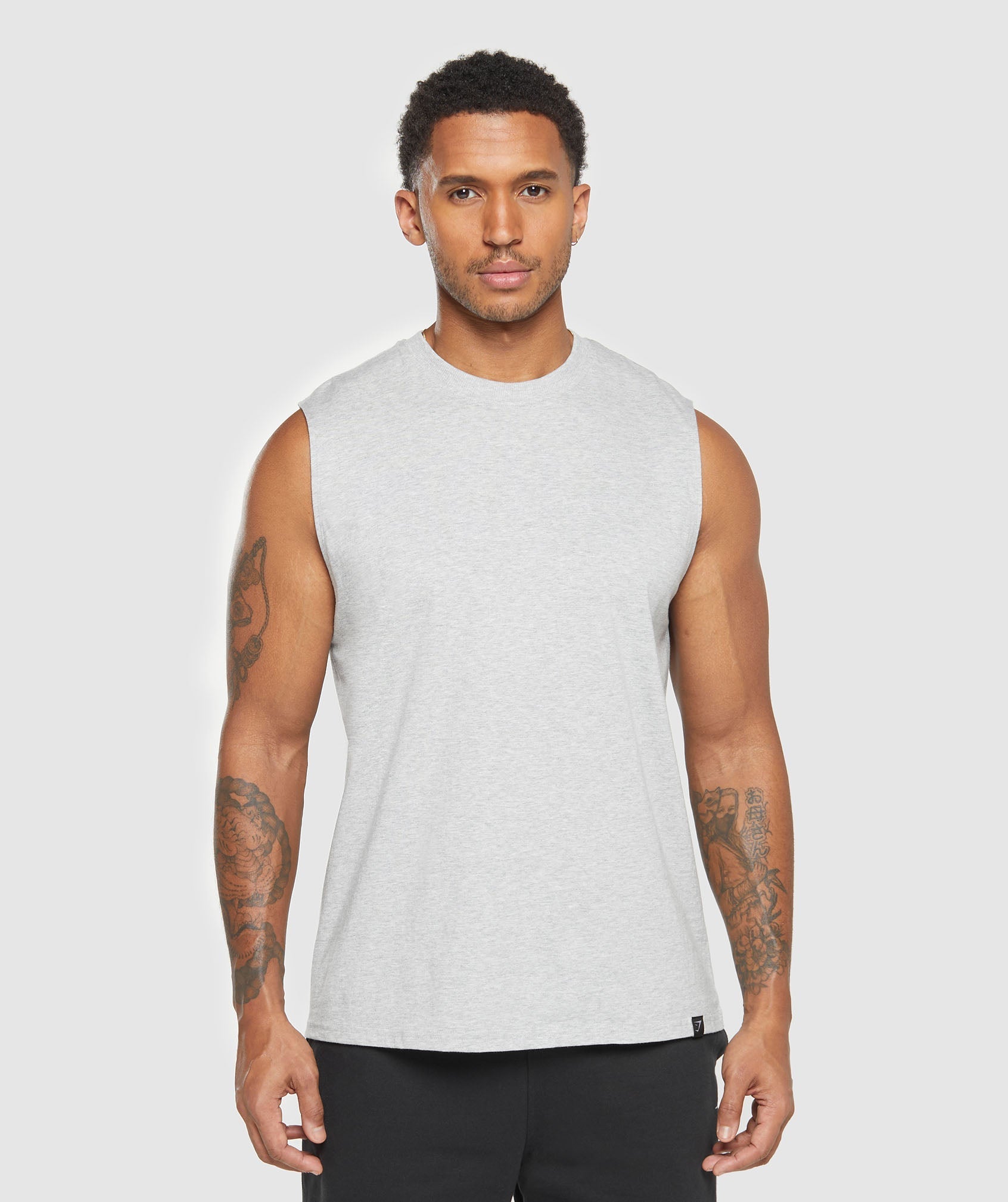 Everyday Tank 2 Pack Black/Light Grey Core Marl