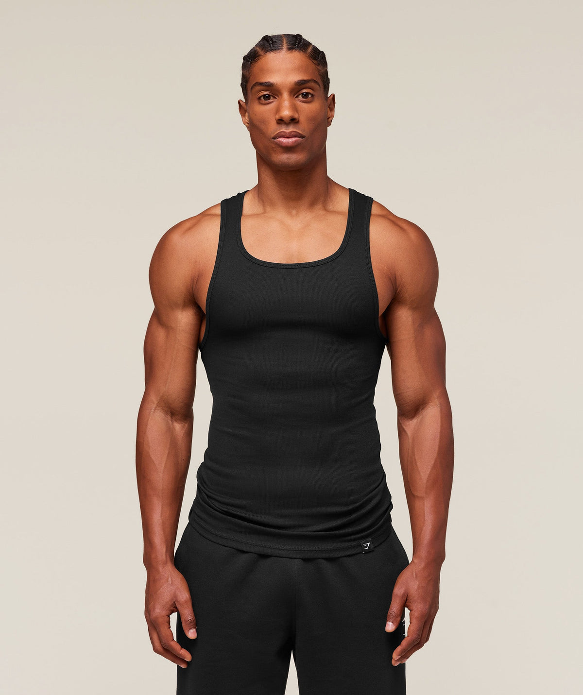 Ribbed Tank 3 Pack Black