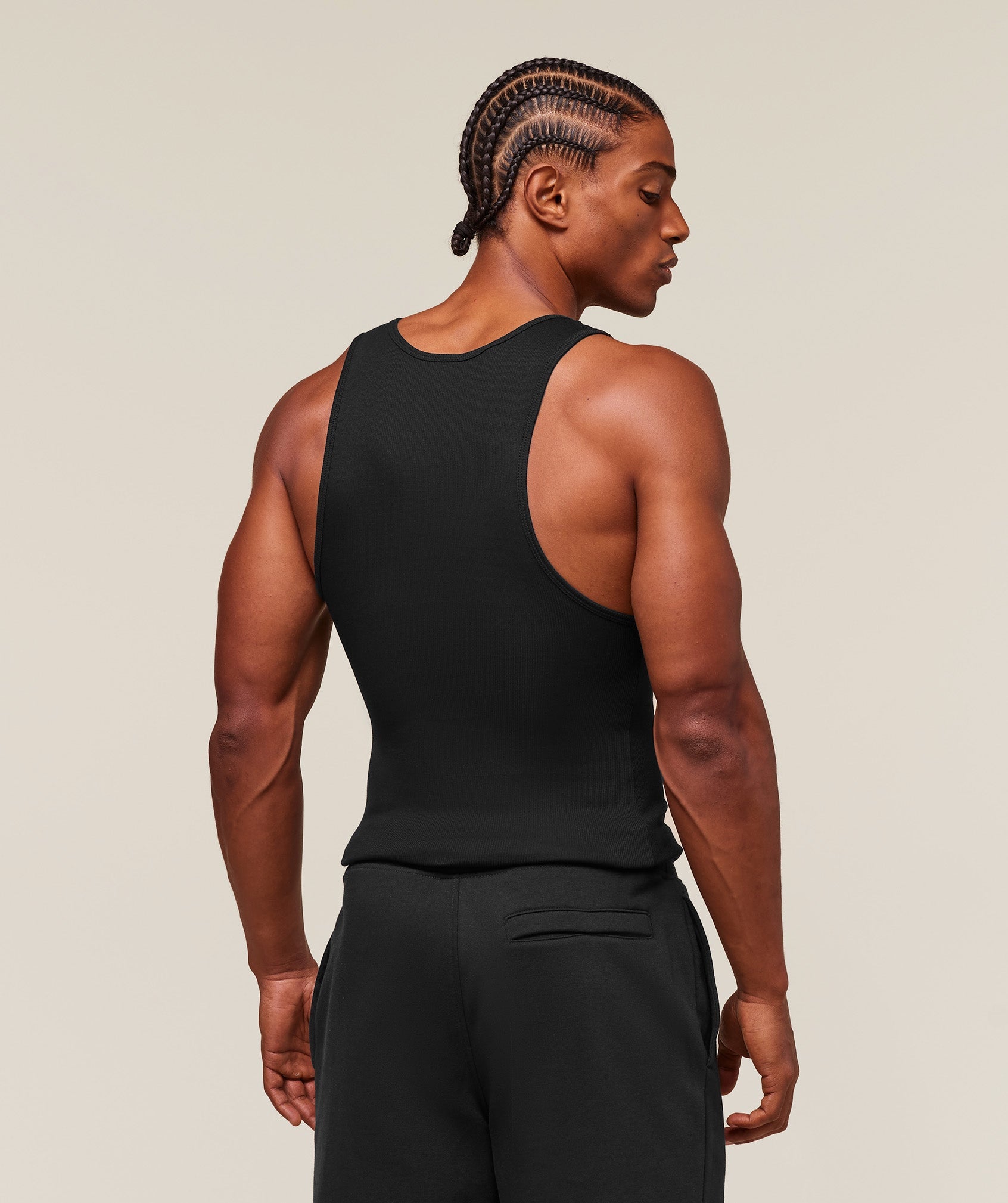 Ribbed Tank 3 Pack Black
