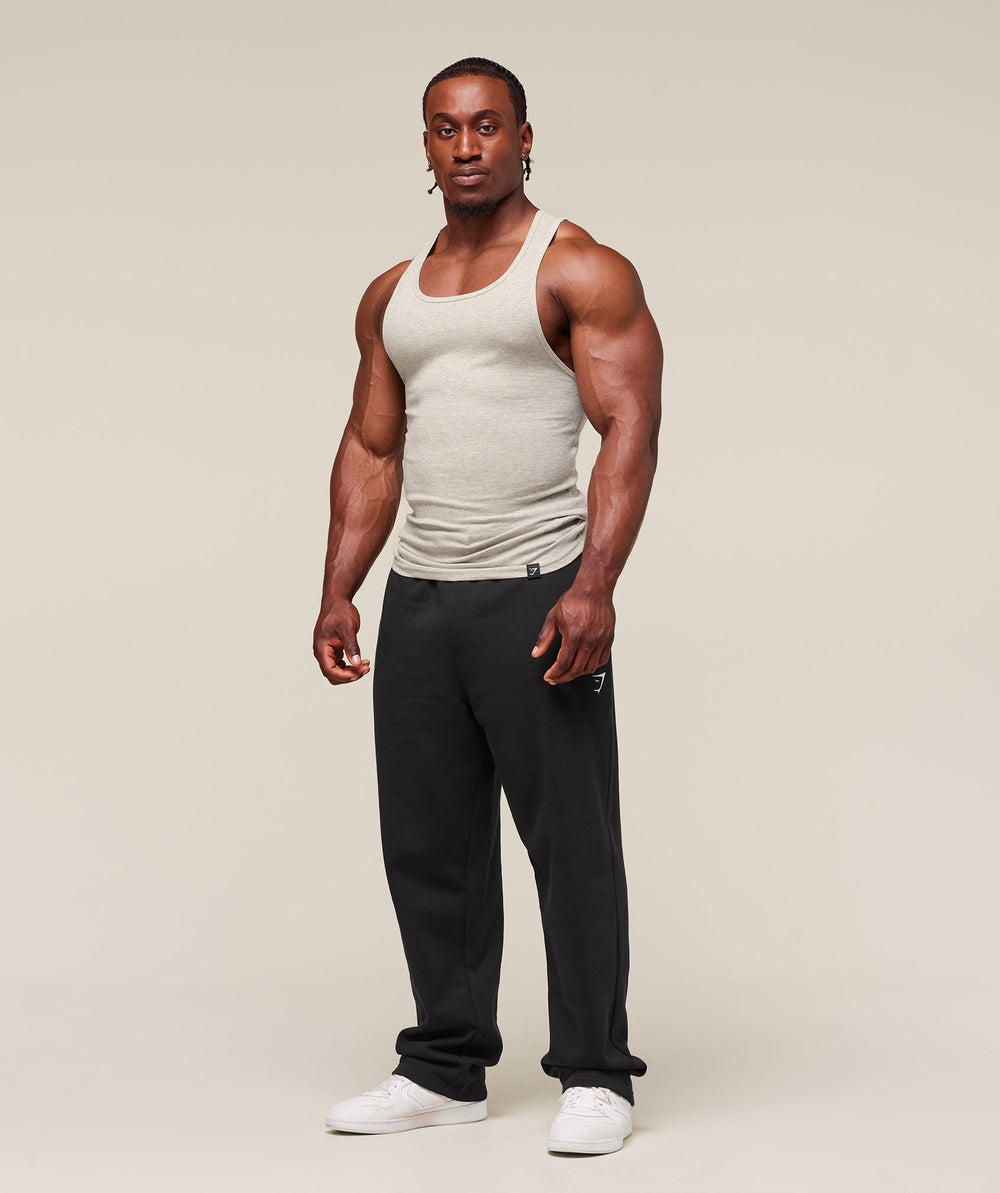 Ribbed Tank 3pk White/Black/Stone Grey Marl