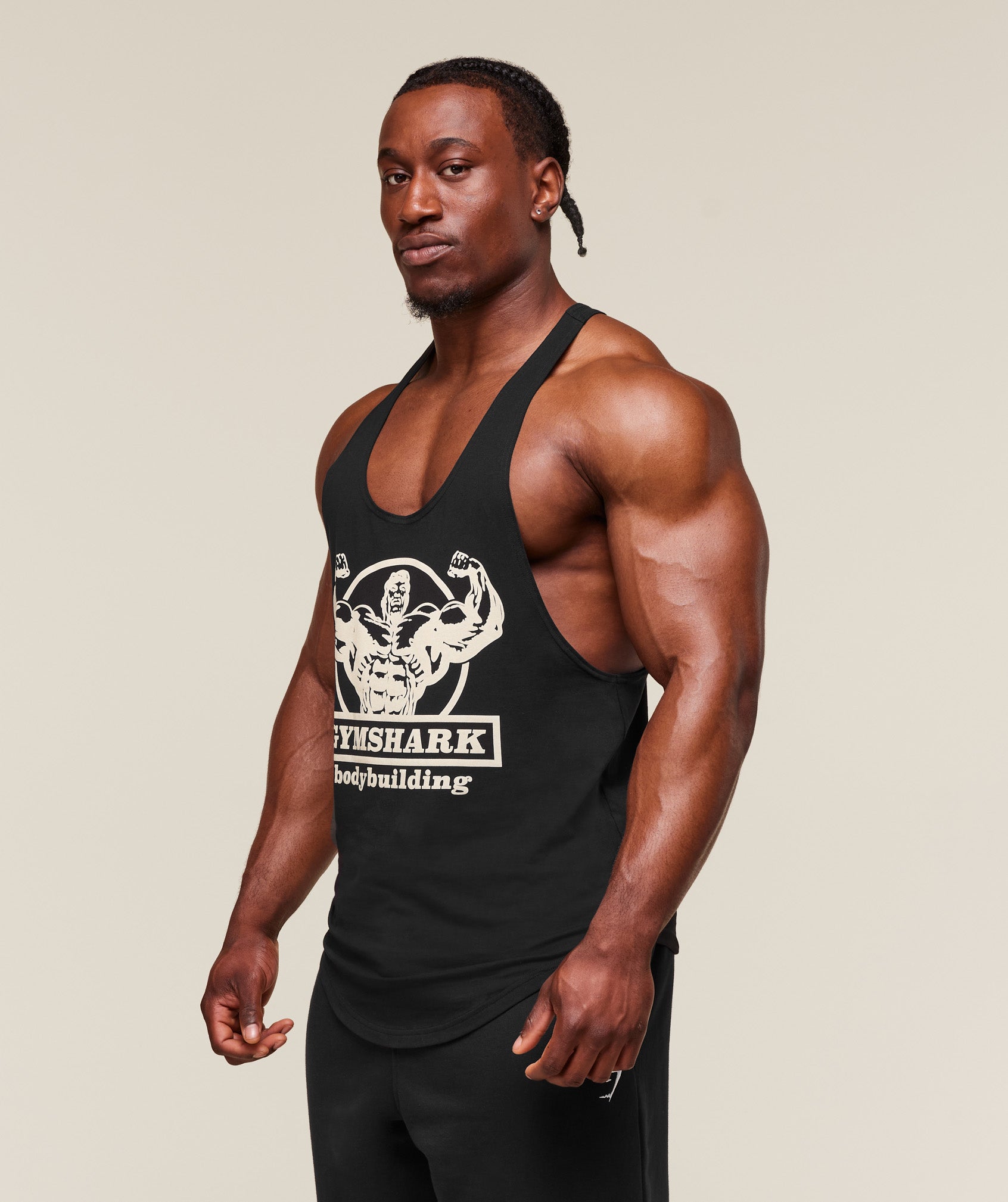 Double Bicep Stringer Black