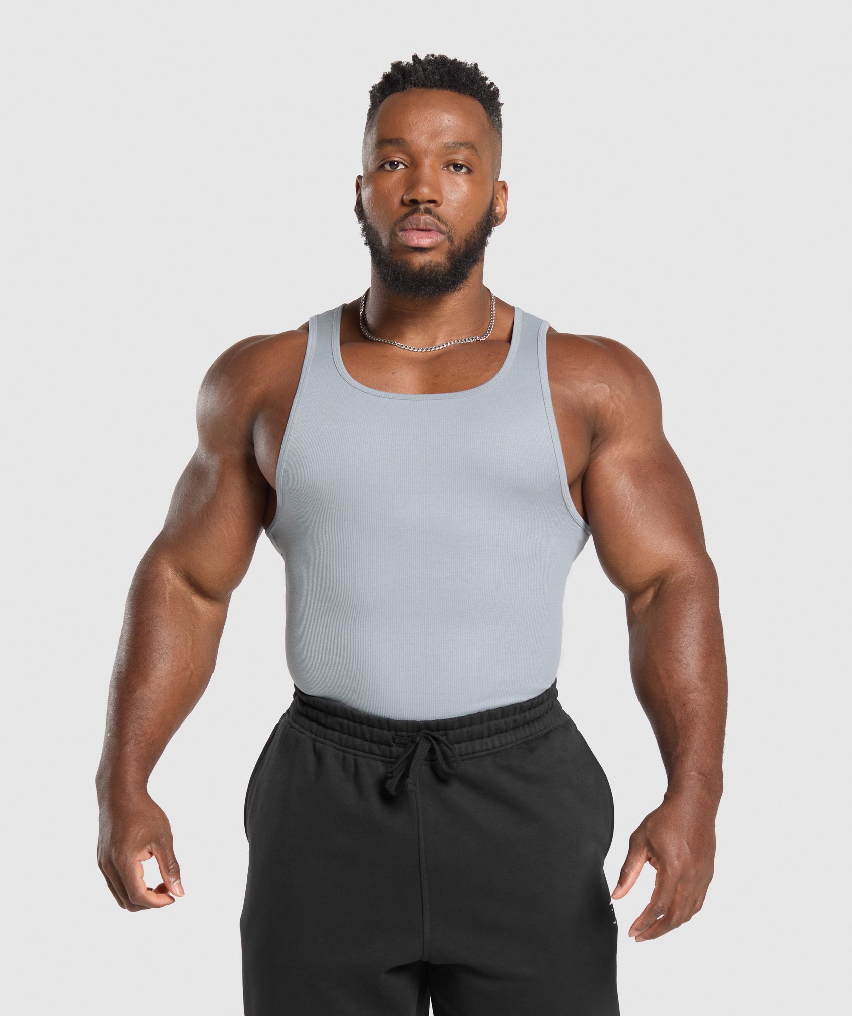 Ribbed Tank 3PK Denim Grey/Pebble Grey/Lifestyle Brown