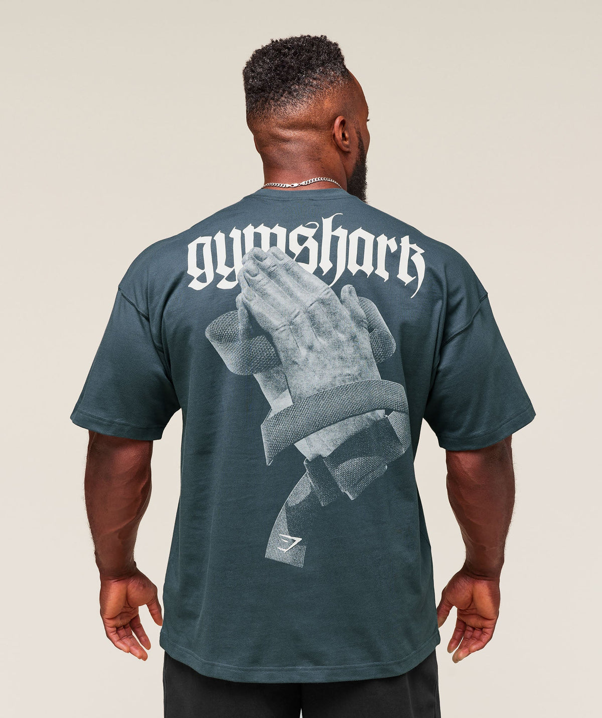 Prayer Hands T-Shirt Titanium Blue