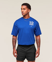 Collegiate Graphic T-shirt Athletic Blue