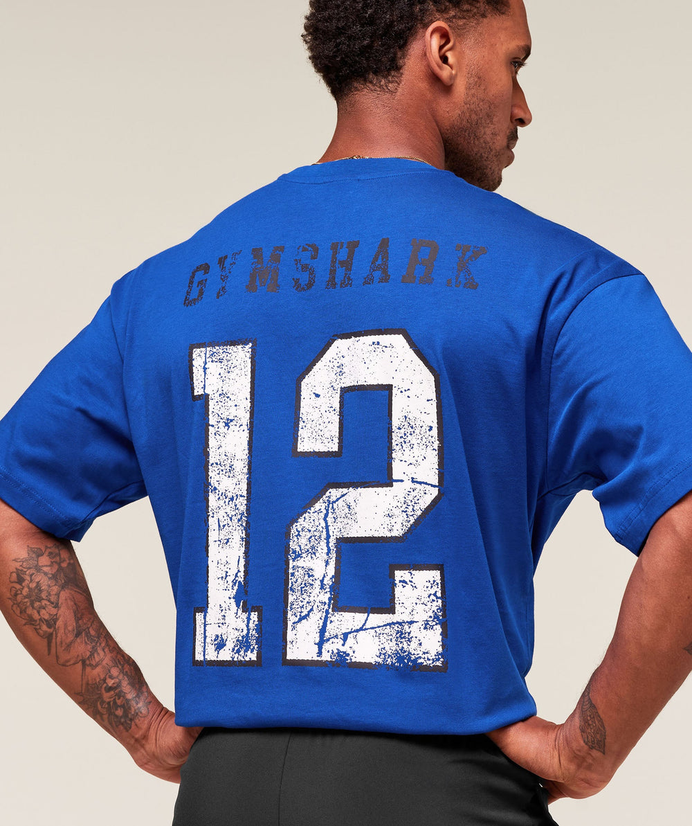 Collegiate Graphic T-shirt Athletic Blue