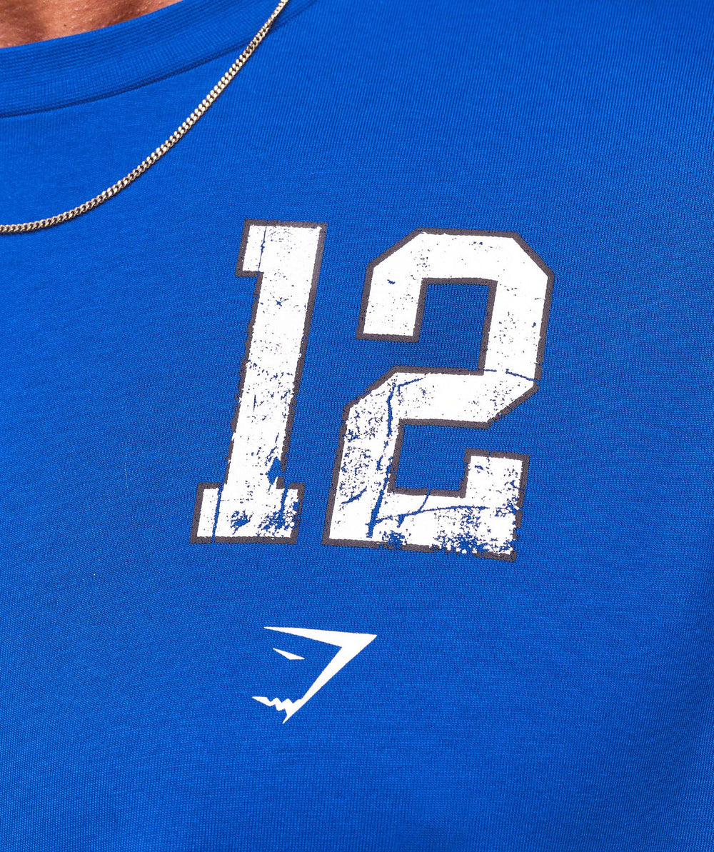 Collegiate Graphic T-shirt Athletic Blue