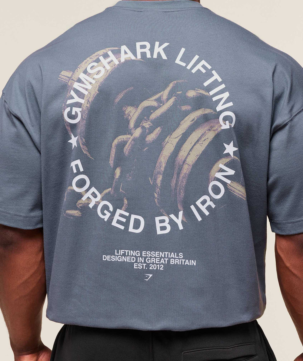 Forged By Iron T-Shirt Iron Blue