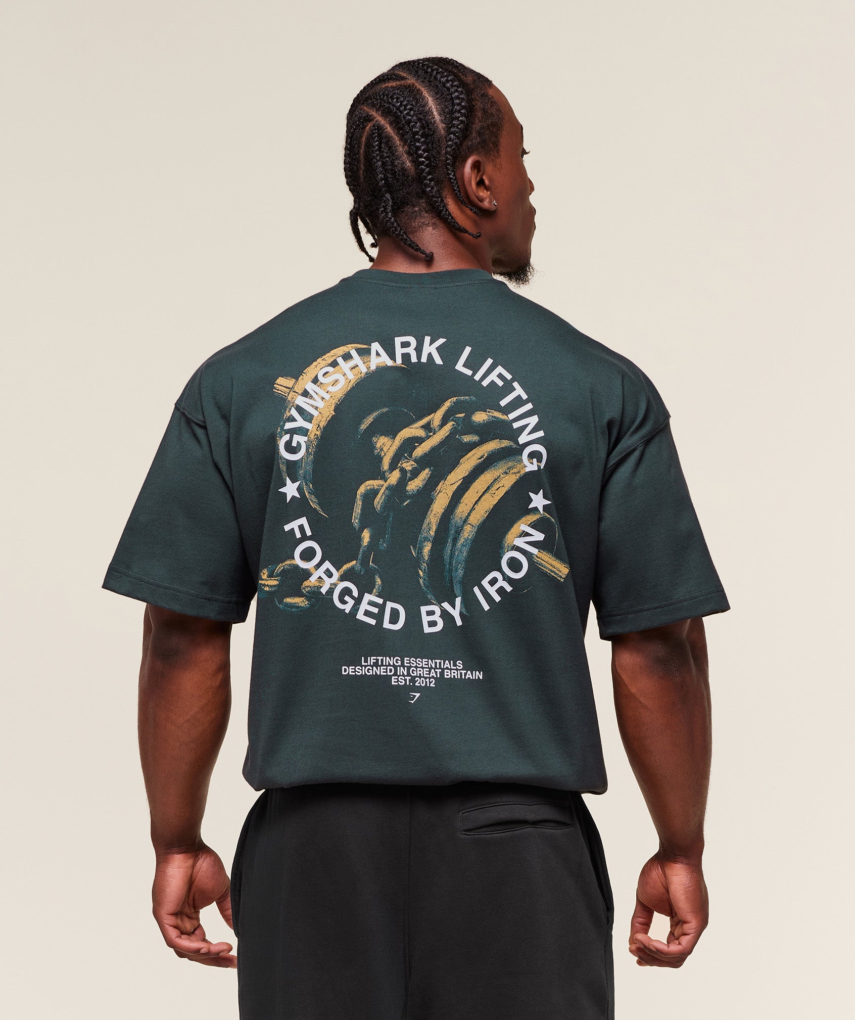 Forged By Iron T-Shirt Darkest Teal