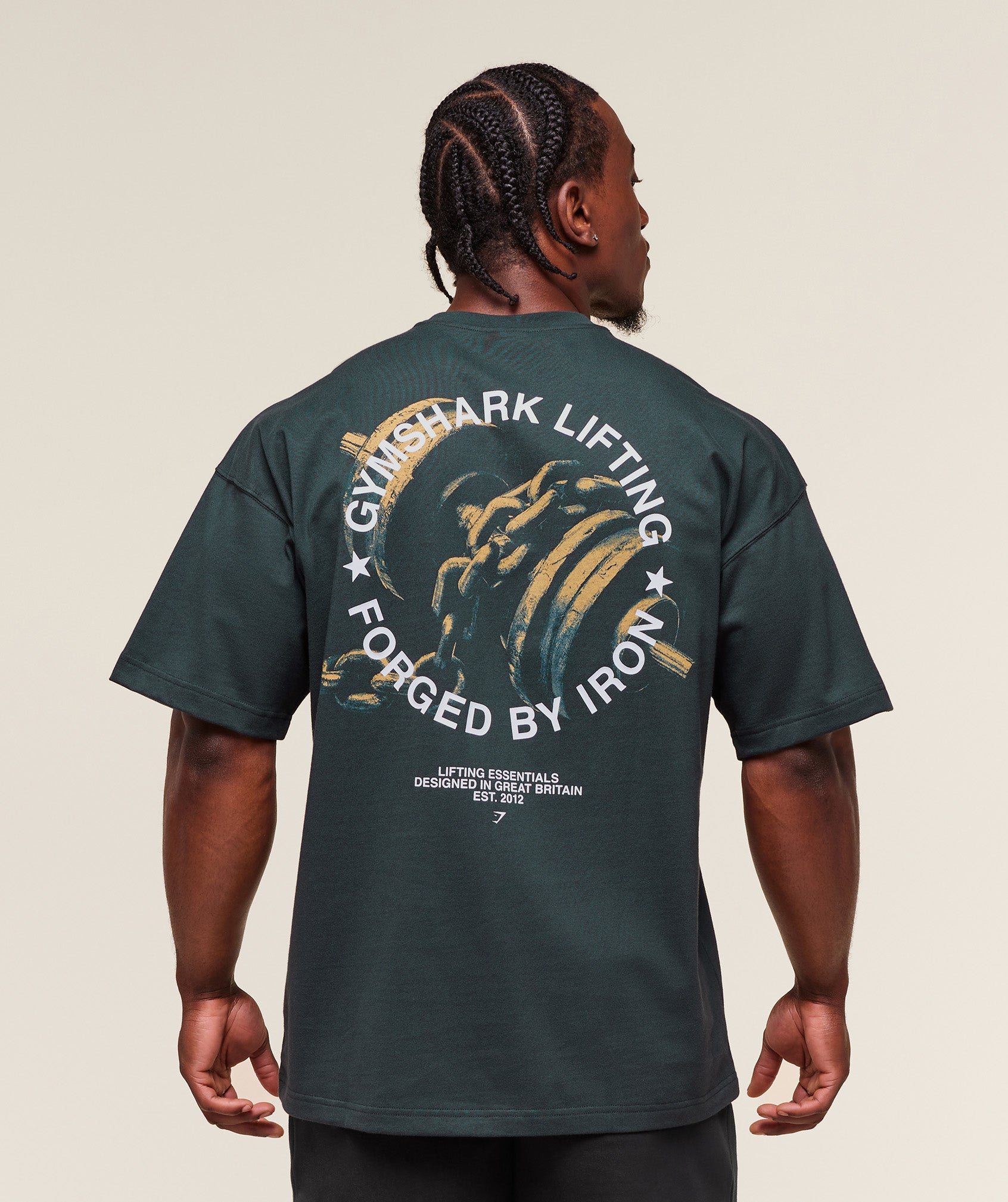 Forged By Iron T-Shirt Darkest Teal