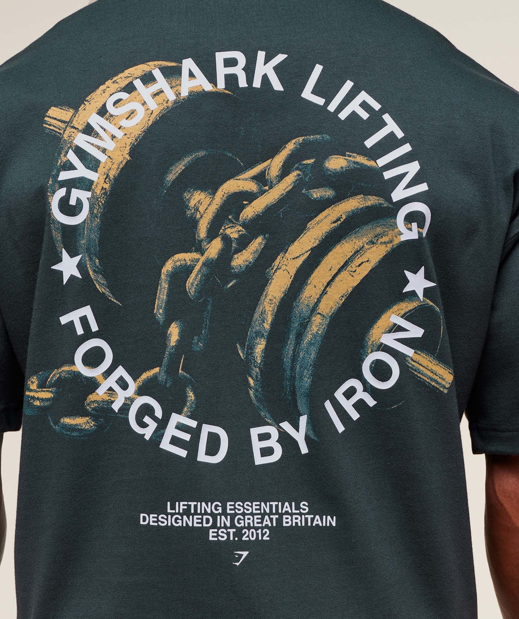 Forged By Iron T-Shirt Darkest Teal