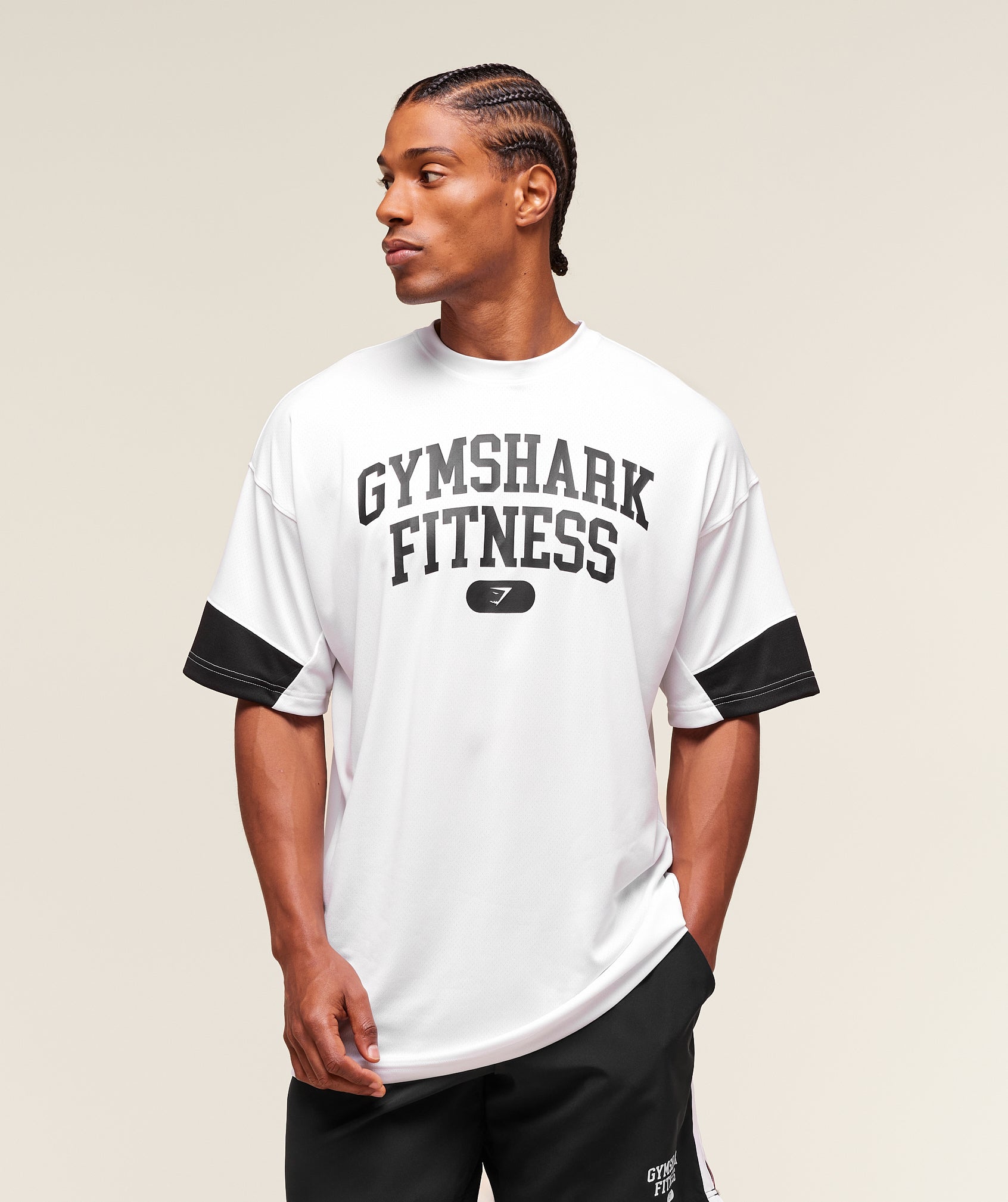 Varsity Oversized T-Shirt White
