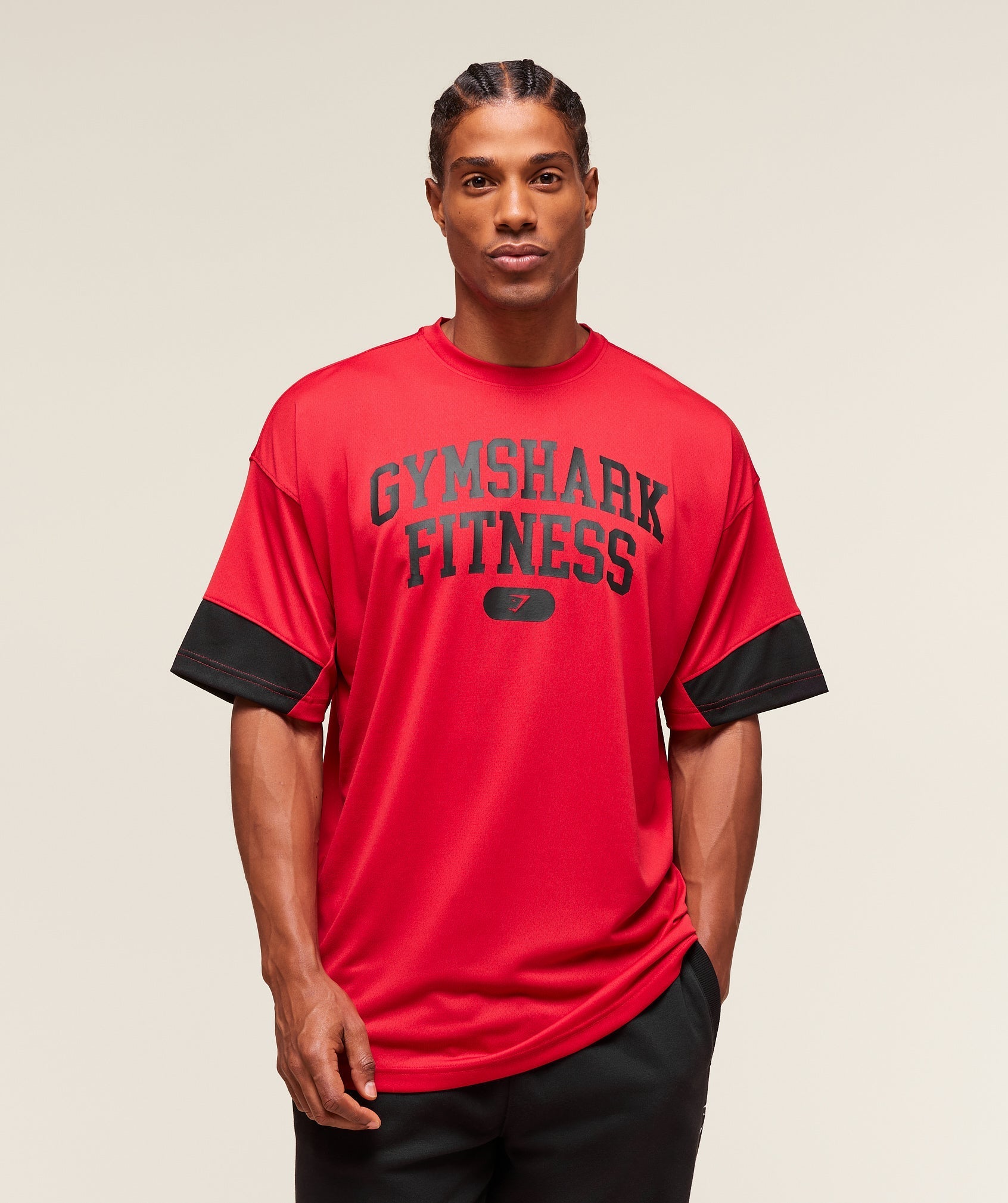 Varsity Oversized T-Shirt Conditioning Red