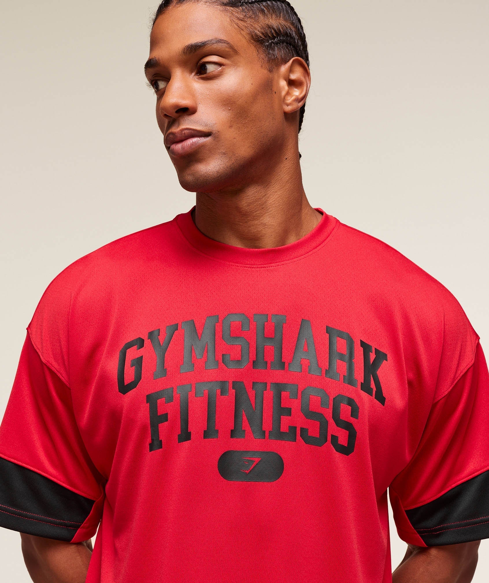 Varsity Oversized T-Shirt Conditioning Red