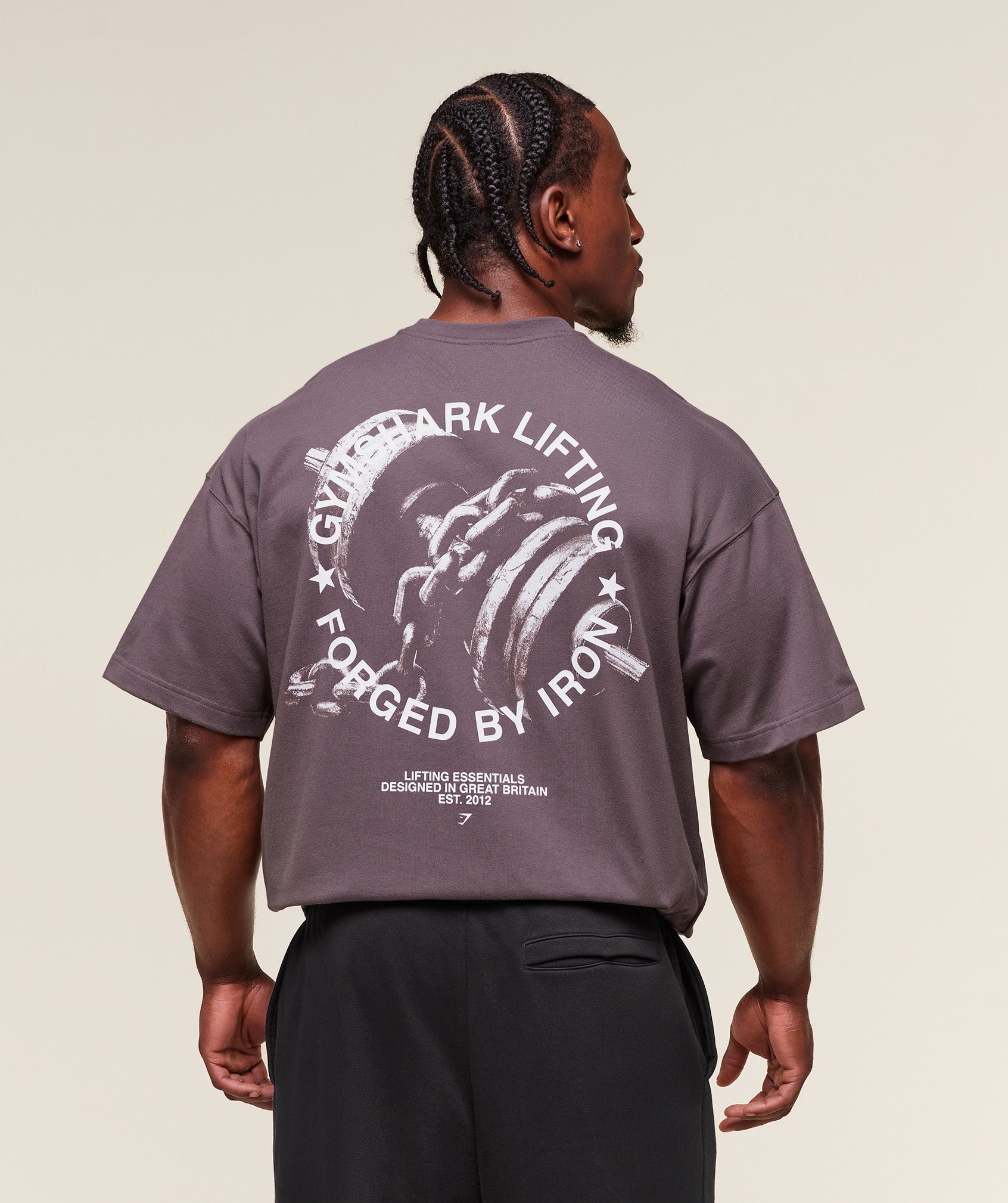 Forged By Iron T-Shirt Brushed Purple