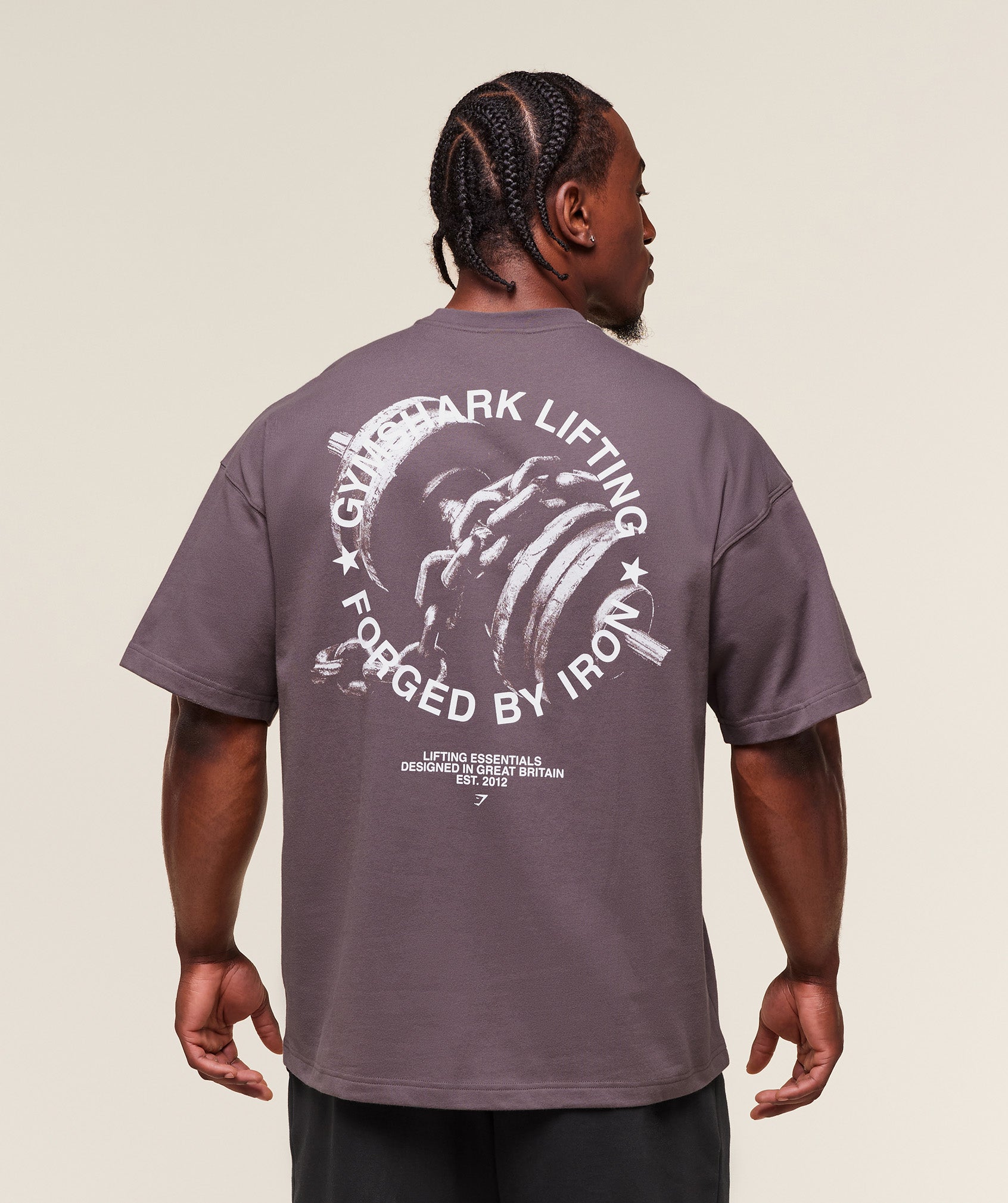Forged By Iron T-Shirt Brushed Purple