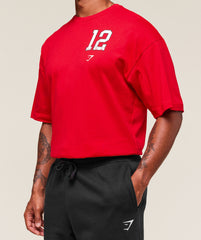 Collegiate Graphic T-shirt Athletic Red