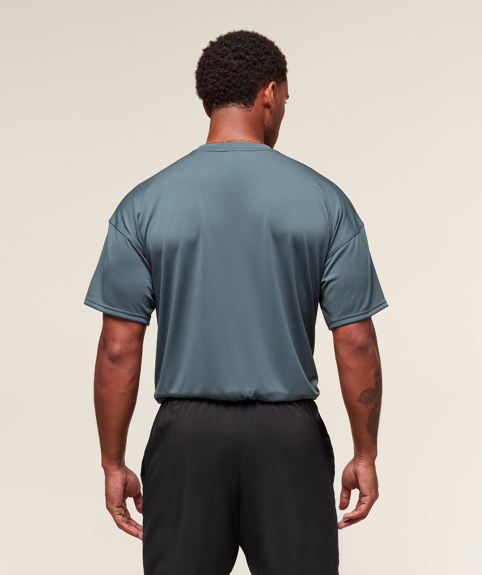Oversized Performance T-Shirt Titanium Blue