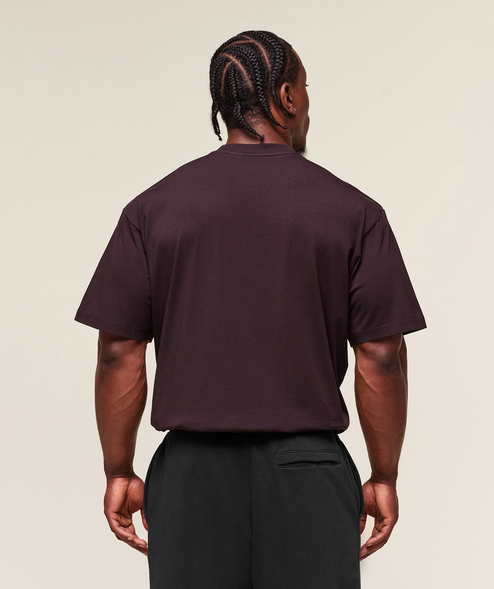 Essential Oversized T-Shirt Plum Brown