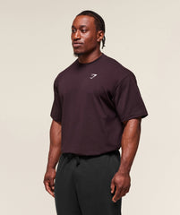 Essential Oversized T-Shirt Plum Brown
