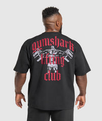 Lifting Club T-Shirt Black/Conditioning Red