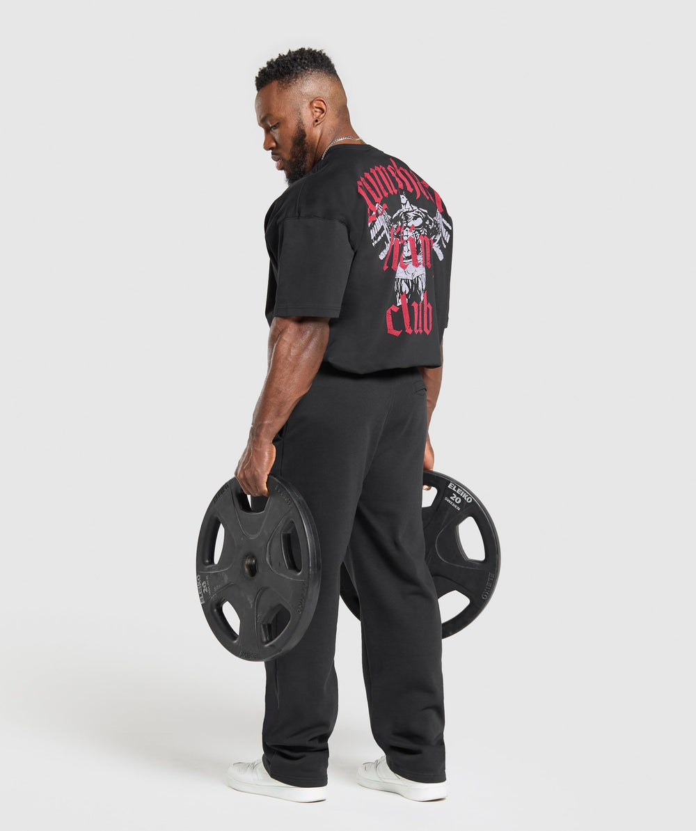Lifting Club T-Shirt Black/Conditioning Red