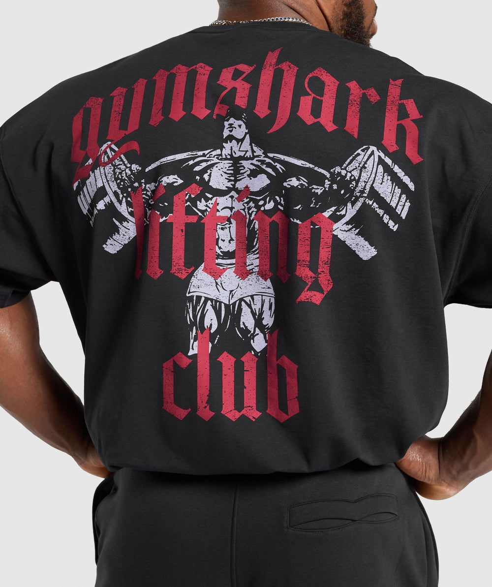 Lifting Club T-Shirt Black/Conditioning Red