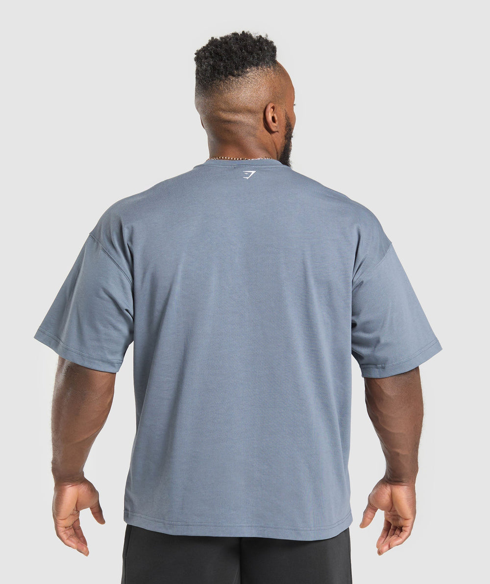 Doberman Graphic T-Shirt Iron Blue